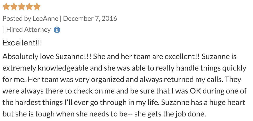 LeeAnne - Family Lawyer Review
